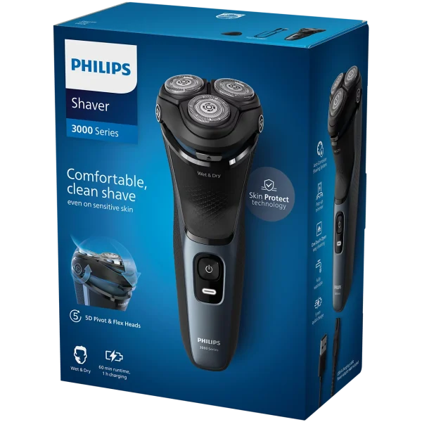 7ef0322f9dea4df3a1c3b01b00ac6a5d Philips Series 3000 S3144/00 Islak Kuru Tıraş Makinesi