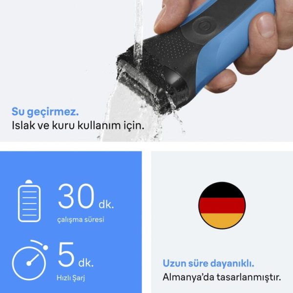 Braun Series 3 310 BT 3 in 1 Islak Kuru Tıraş Makinesi